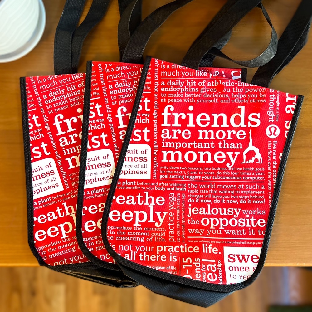 Lululemon Reusable Tote Bags ❤️ Inspirational Quotes